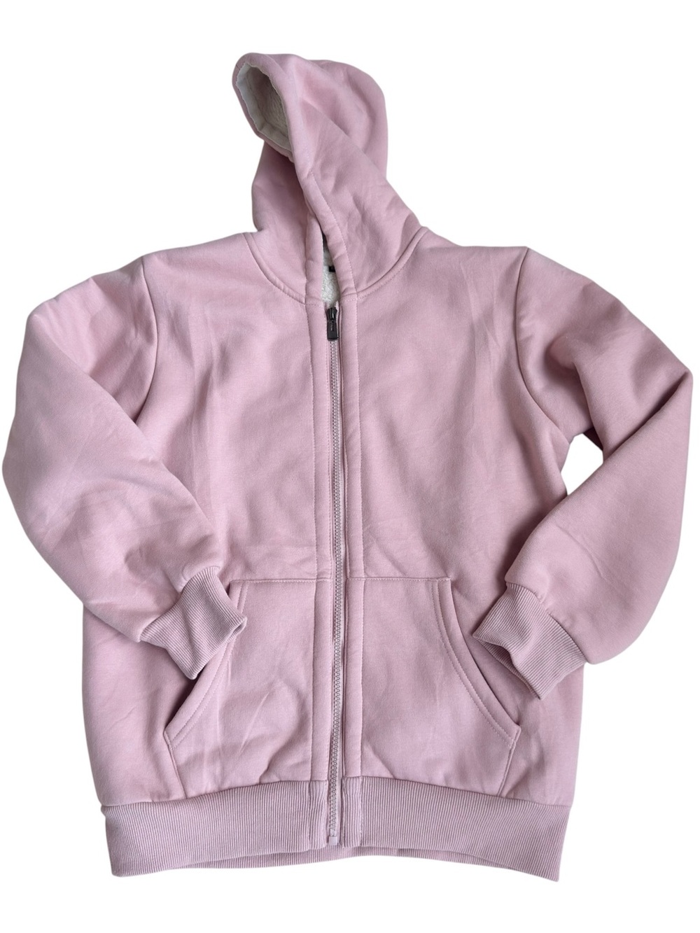Kids Pink Zip-Up Hoodie Jacket